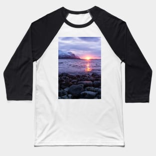 Rocky Lofoten Sunset Baseball T-Shirt